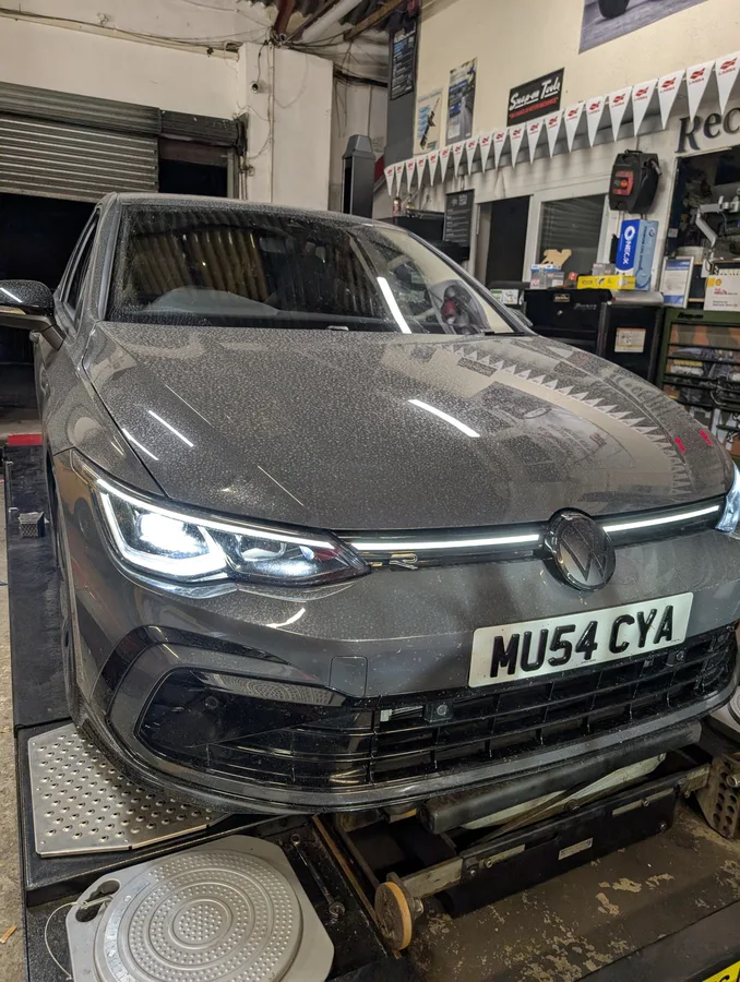 Golf R Mk8 tuning session rear view